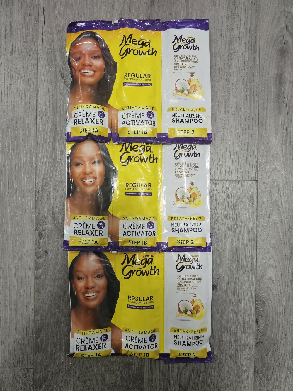 Protectiv Mega Growth Regular Anti-Damage Crème Relaxer System - 3packs